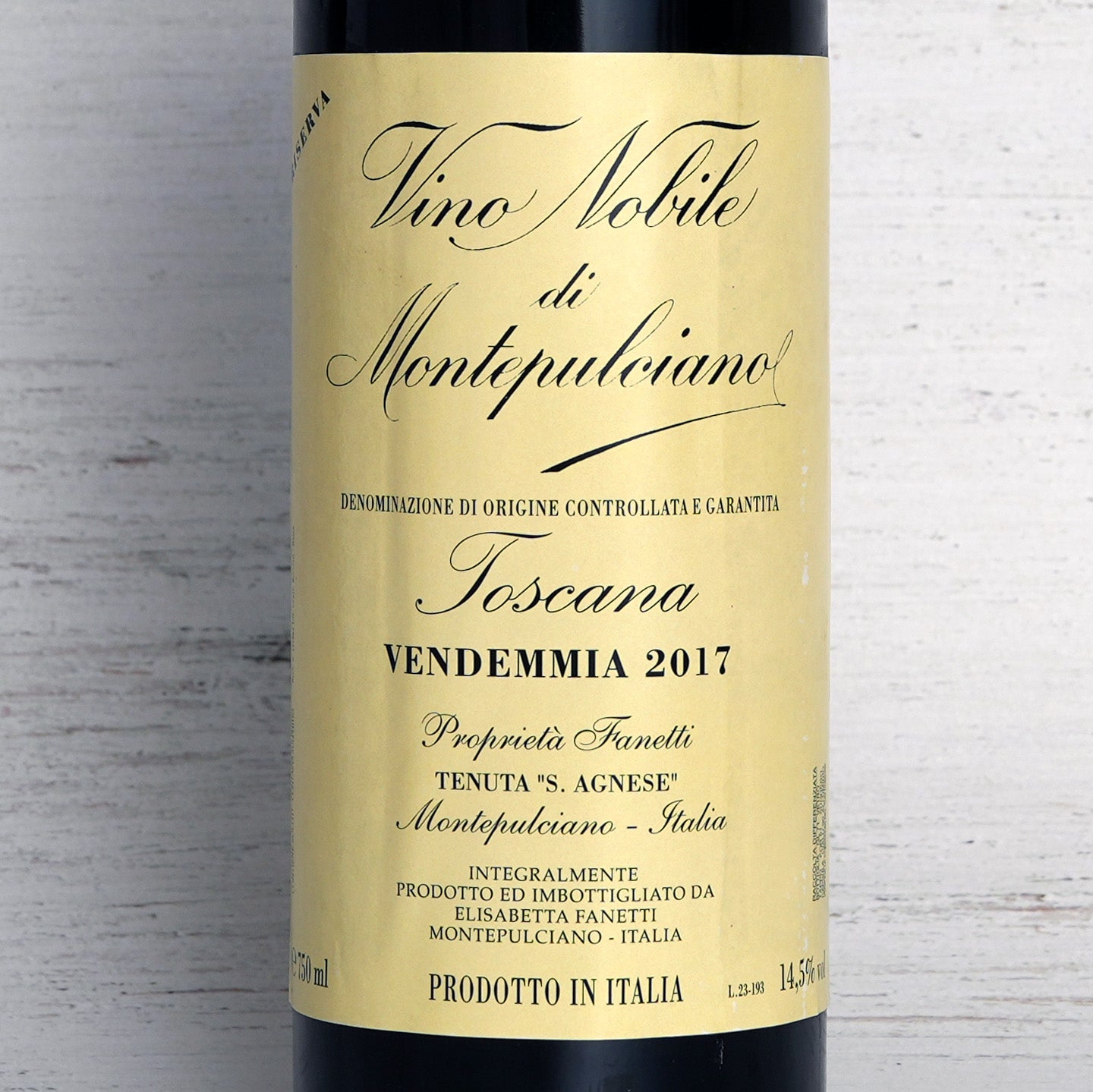ヴィーノ ノービレ ディ モンテプルチアーノ リゼルヴァ Vino Nobile di Montepulciano 2017/ ファネッティ-Fanetti
