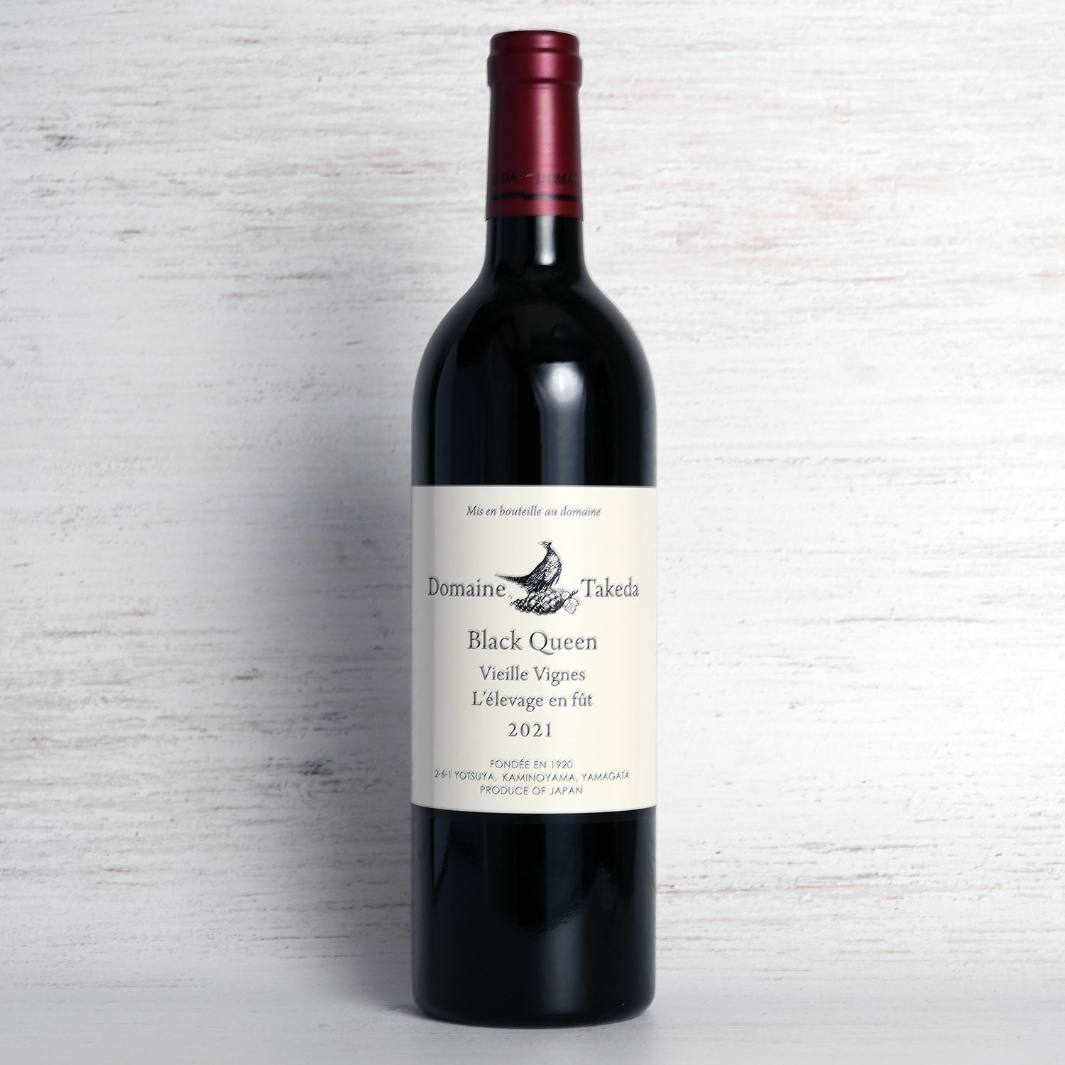 ドメイヌ・タケダ　ブラッククイーン古木　赤（辛口）2021 / タケダワイナリー-TAKEDA WINERY