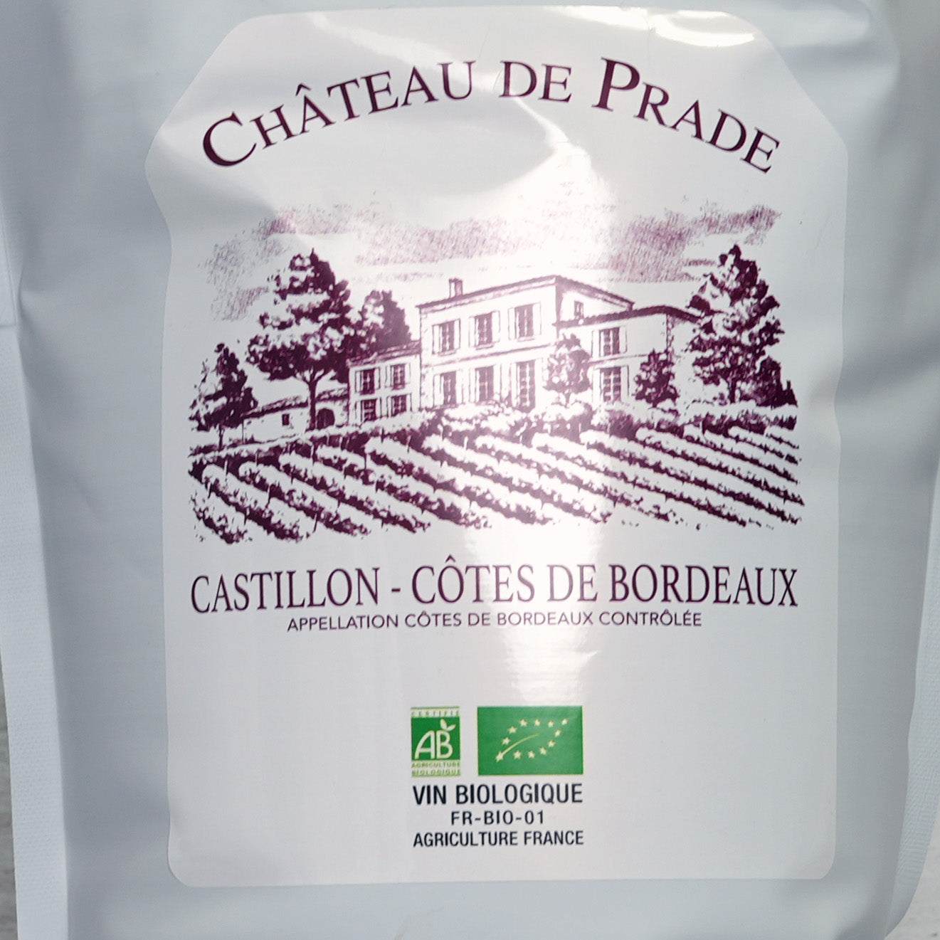 コート・ド・ボルドー・カスティヨン（赤） 3Ｌ  2022 / シャトー・ド・プラド-Château de Prade